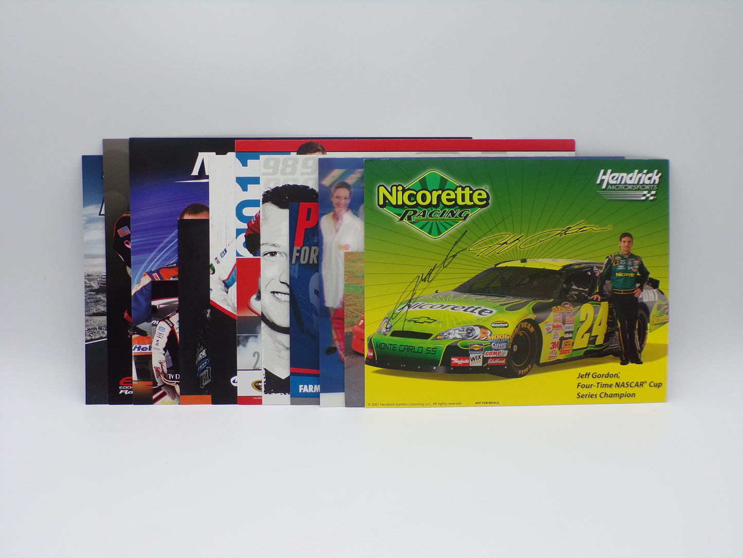 Item F229 - Autographed Nascar Hero Cards Lot of 12