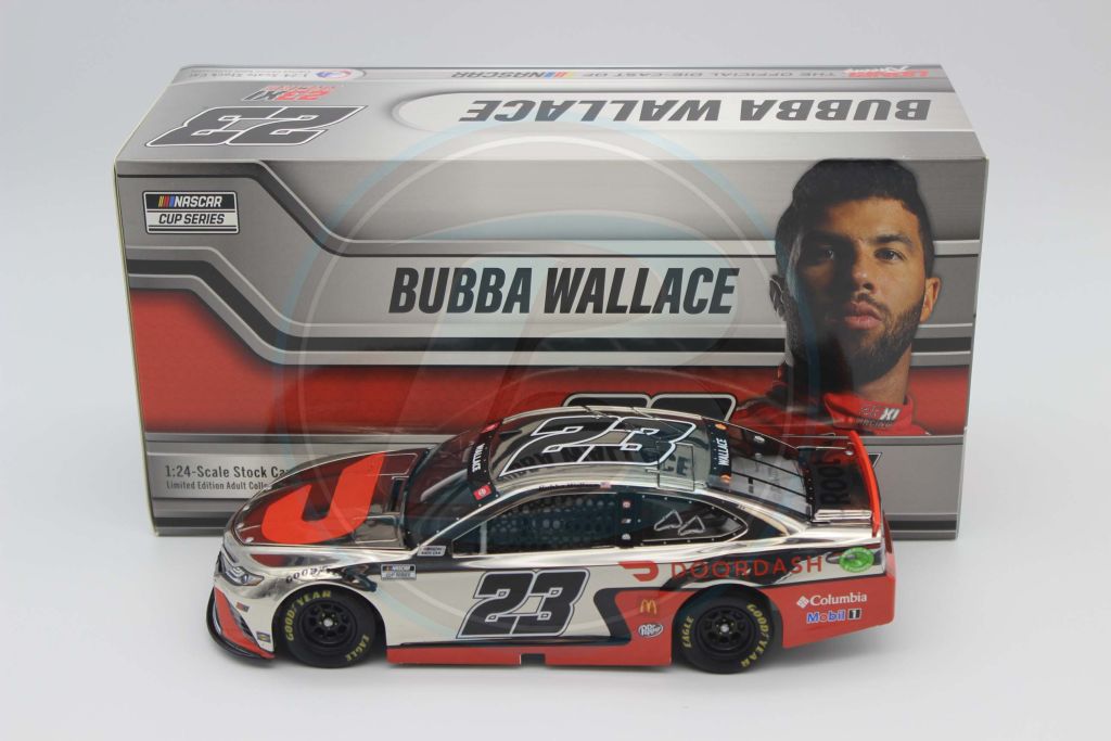 Item CL25-026 - Bubba Wallace 2021 Door Dash White 1:24 Color Chrome