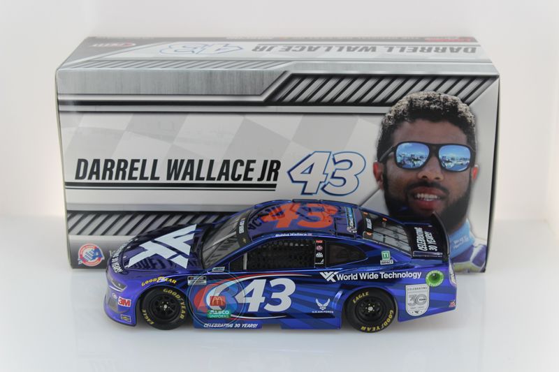 Item CL25-046 - Darrell "Bubba" Wallace 2020 Wide Technology 30th Anniversary 1:24 Color Chrome Nascar Diecast