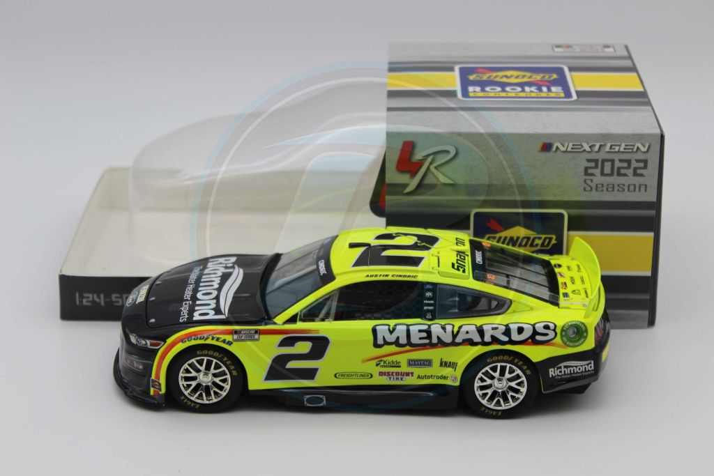 Item CL25-090 - Austin Cindric 2022 Menards / Richmond 1:24 Nascar Diecast