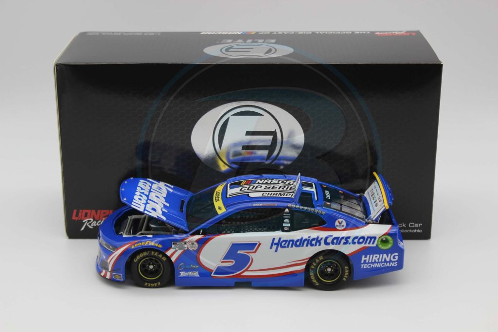 Item CL25-106 - Kyle Larson 2021 HendrickCars.com NASCAR Cup Series Champion 1:24 Elite Diecast