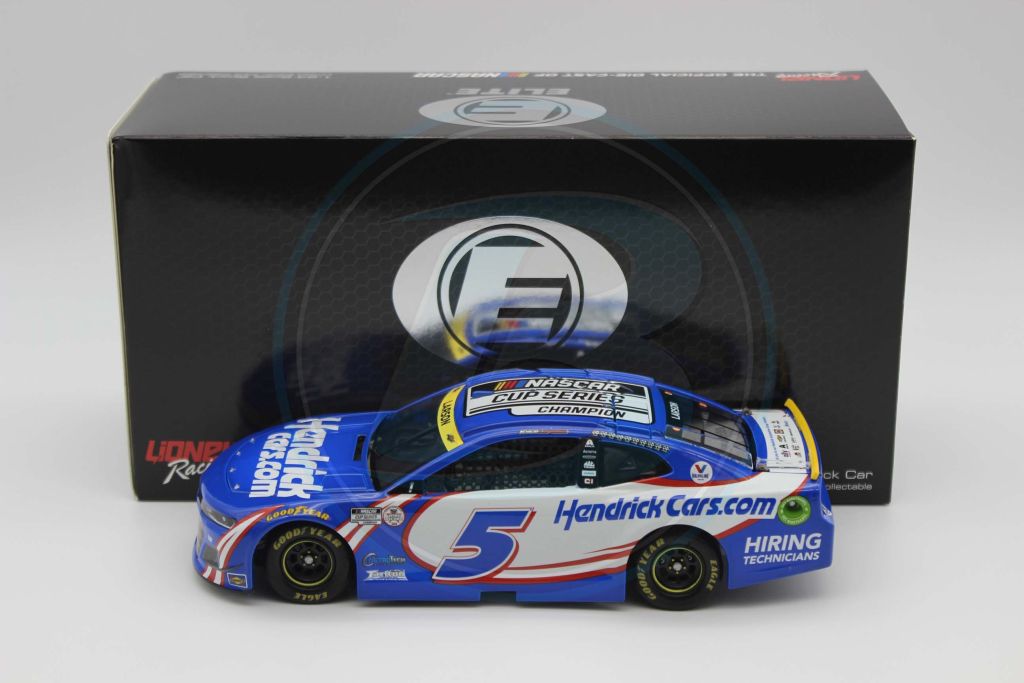 Item CL25-106 - Kyle Larson 2021 HendrickCars.com NASCAR Cup Series Champion 1:24 Elite Diecast