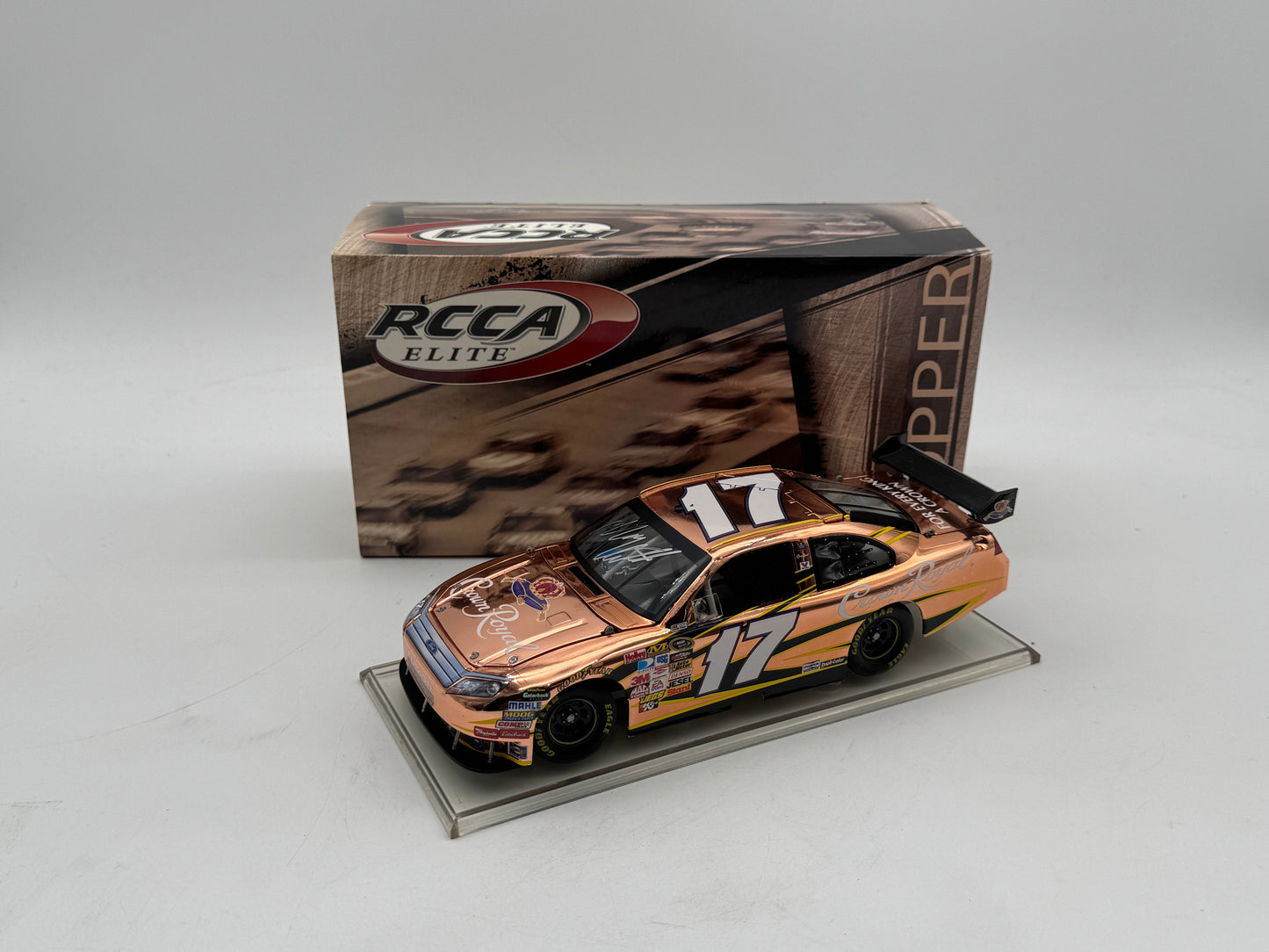 Item F904 - Matt Kenseth #17 Crown Royal 2010 Fusion Copper Elite **Autographed**