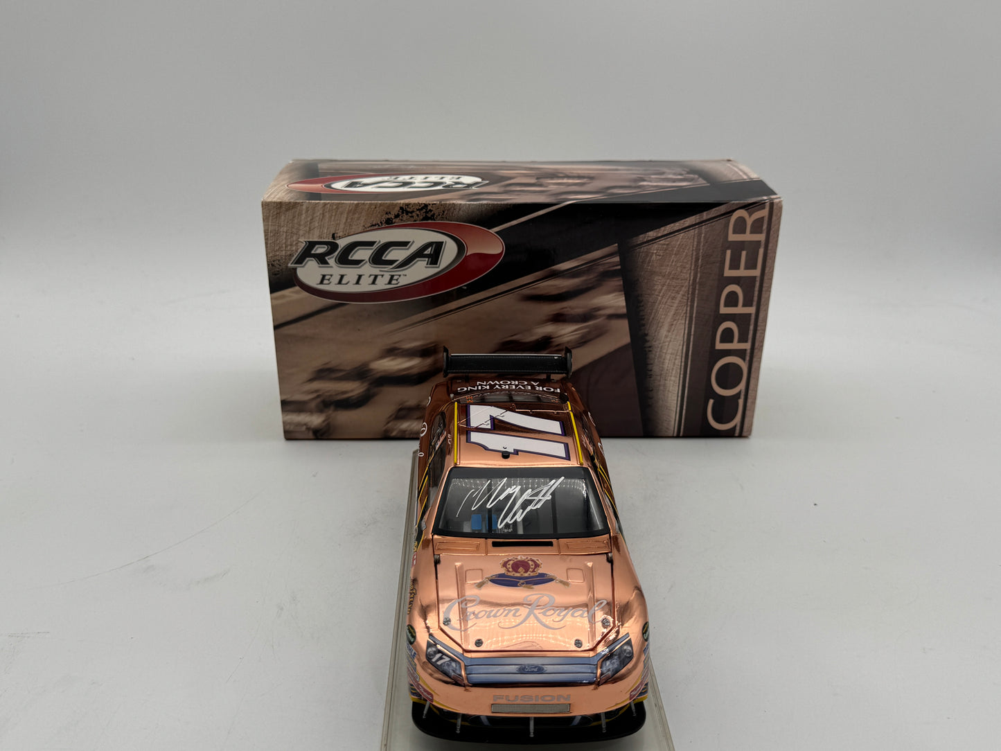 Item F904 - Matt Kenseth #17 Crown Royal 2010 Fusion Copper Elite **Autographed**