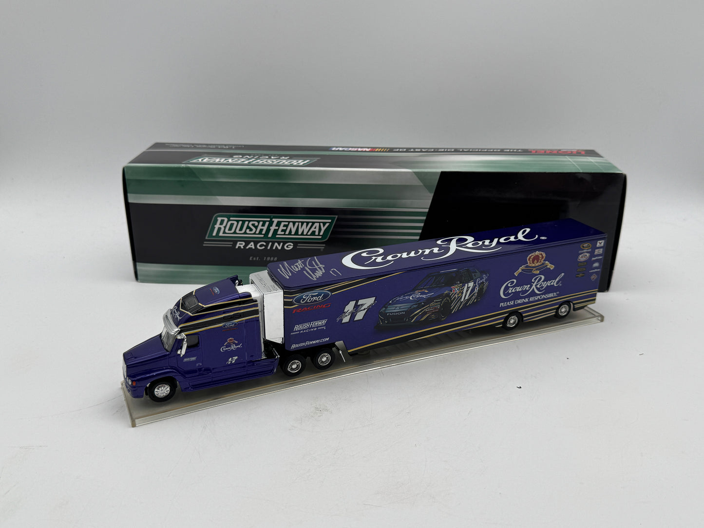 Item G001 - Matt Kenseth #17 Crown Royal 2001 Hauler **Autographed**