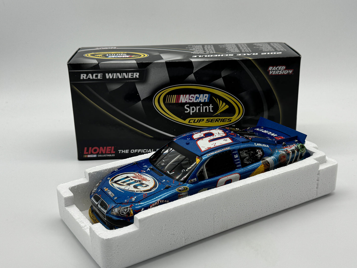 Item G446 - Brad Keselowski #2 Miller Lite Bristol Win 2012 Charger
