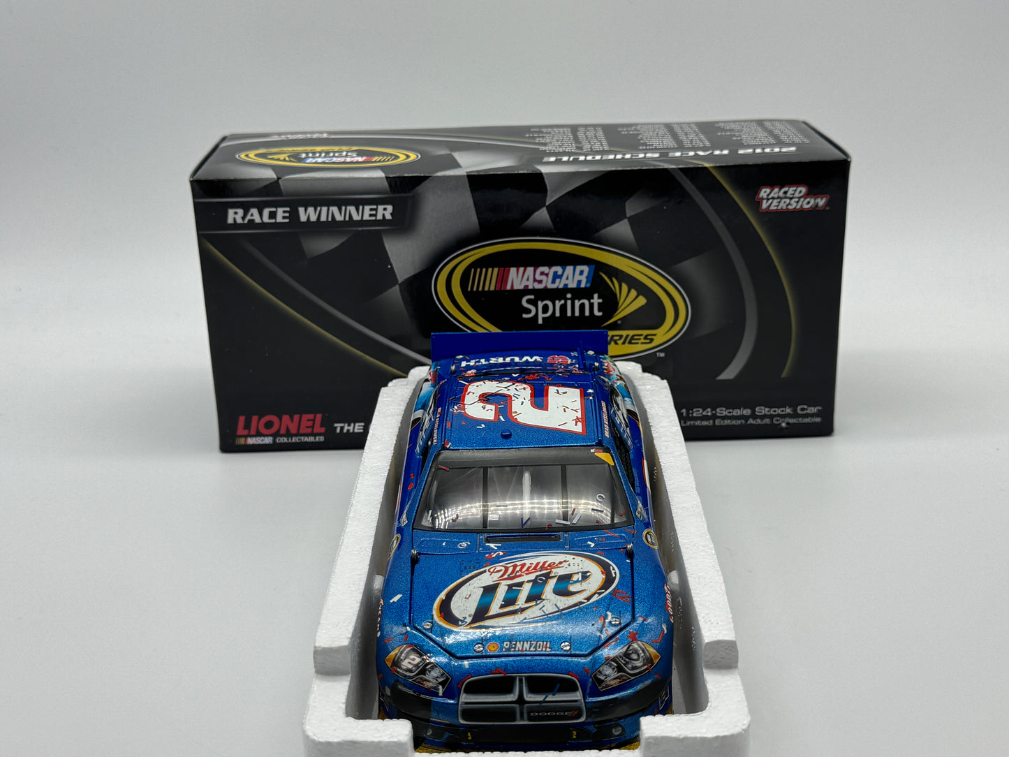 Item G446 - Brad Keselowski #2 Miller Lite Bristol Win 2012 Charger