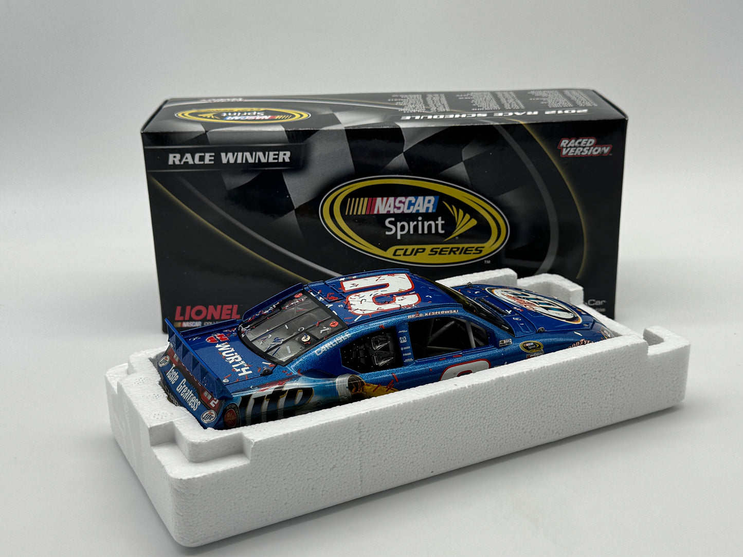 Item G446 - Brad Keselowski #2 Miller Lite Bristol Win 2012 Charger