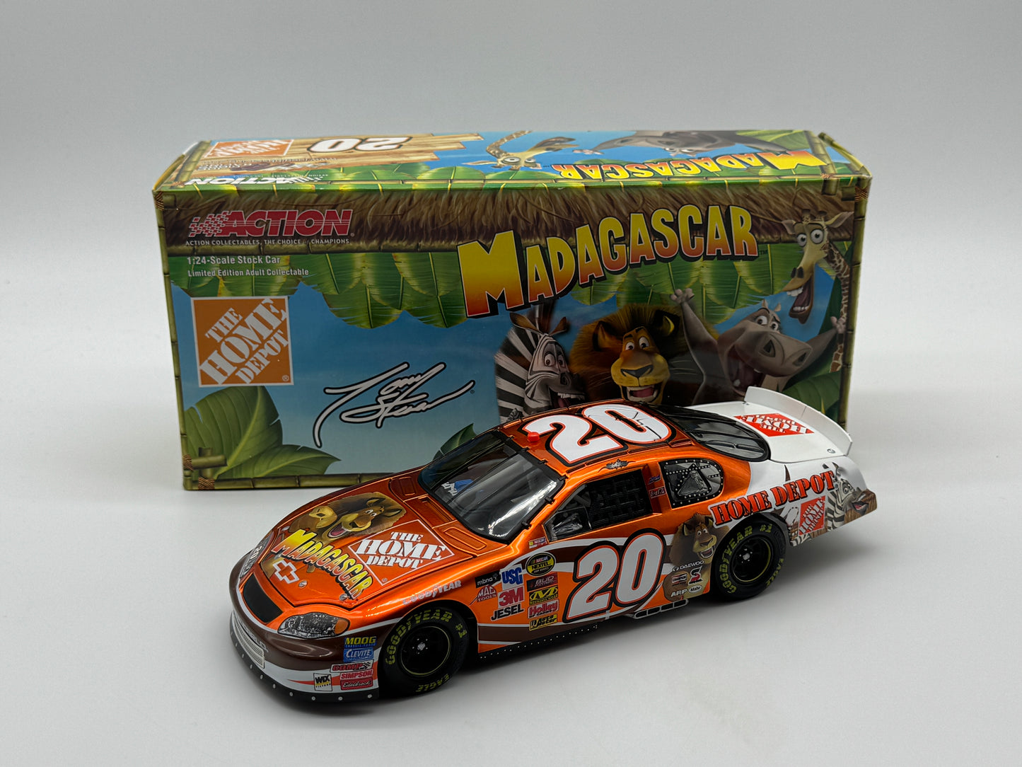 Item G455 - Tony Stewart #20 Home Depot / Madagascar 2005 Monte Carlo