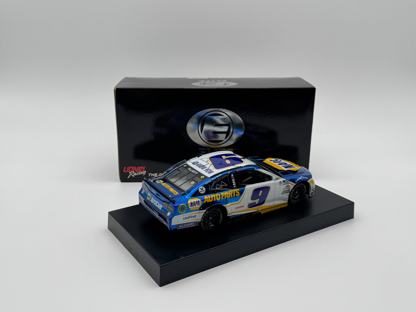 Item G634 - CHASE ELLIOTT #9 NAPA Road America Win 2021 Camaro ZL1 Elite Color Chrome **Autographed Din 5**
