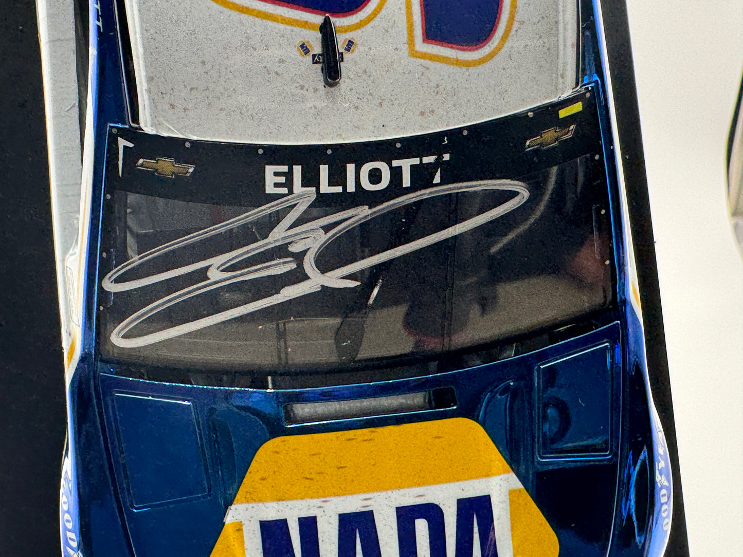 Item G634 - CHASE ELLIOTT #9 NAPA Road America Win 2021 Camaro ZL1 Elite Color Chrome **Autographed Din 5**