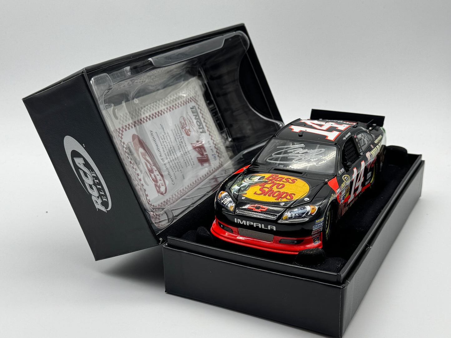Item G476 - Tony Stewart #14 Bass Pro NWTF Autographed 2012 Impala Elite