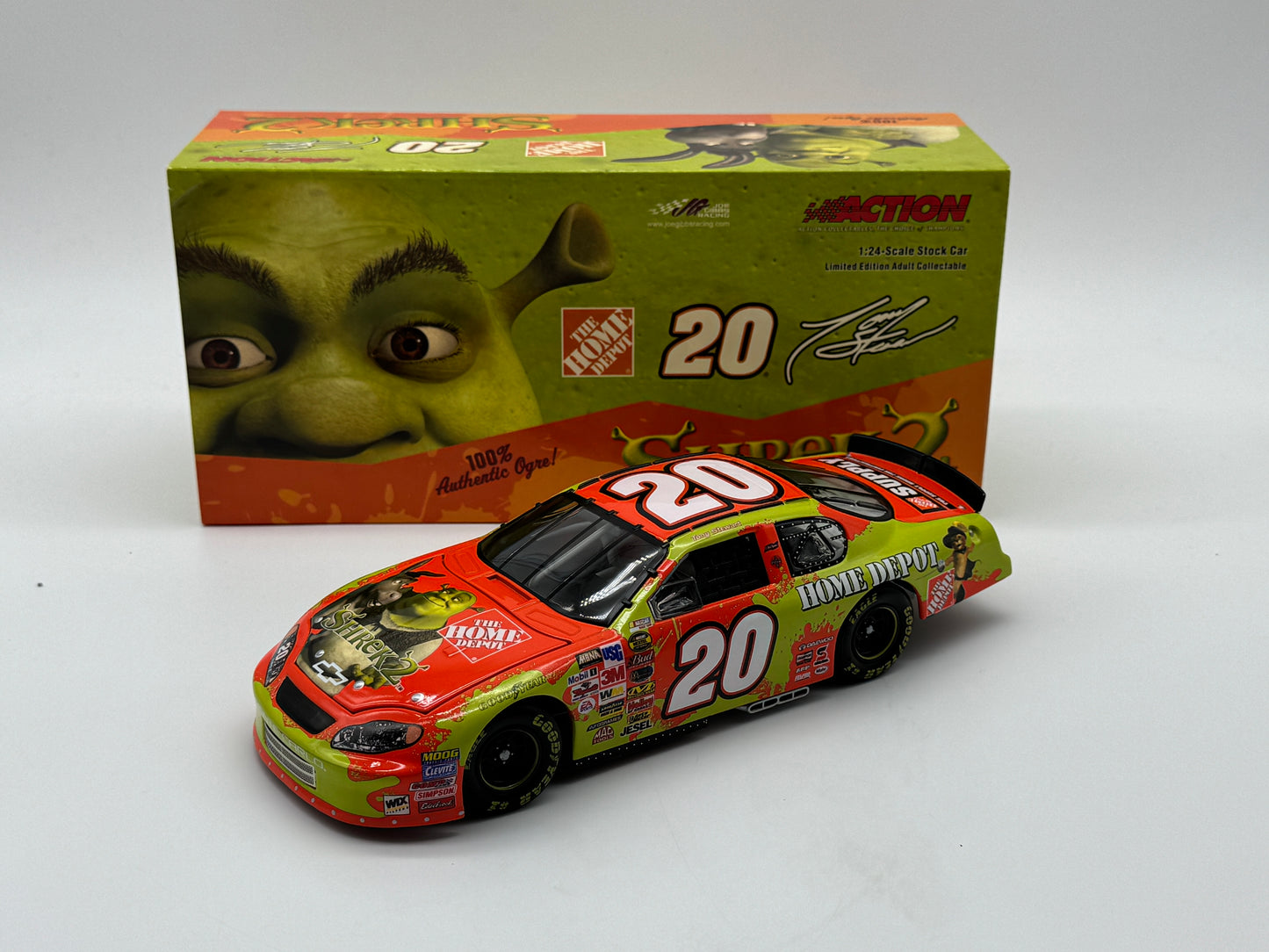 Item G492 - Tony Stewart #20 Home Depot / Shrek 2 2004 Monte Carlo