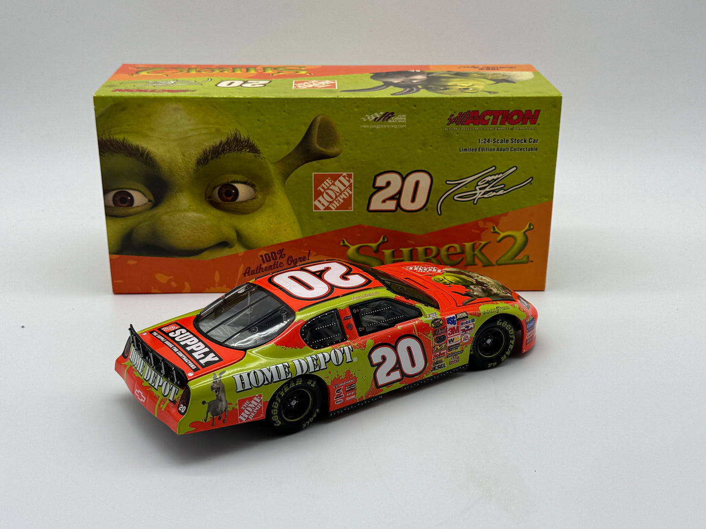 Item G492 - Tony Stewart #20 Home Depot / Shrek 2 2004 Monte Carlo