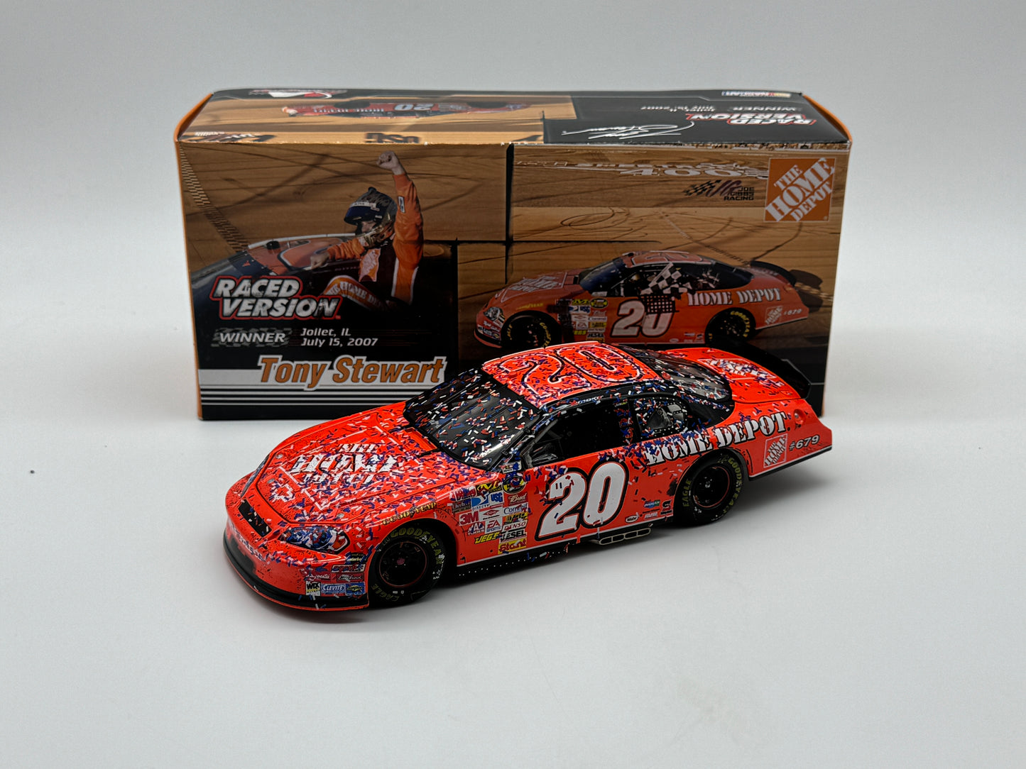 Item G496 - Tony Stewart #20 The Home Depot Chicago Win 2007 Monte Carlo SS