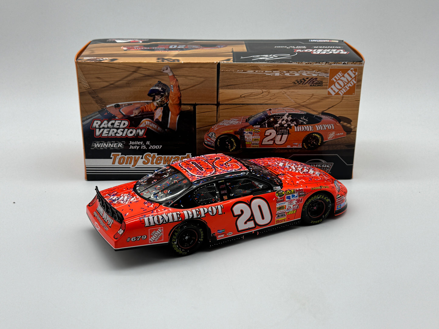 Item G496 - Tony Stewart #20 The Home Depot Chicago Win 2007 Monte Carlo SS