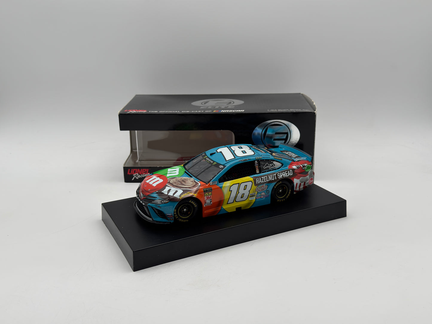 Item F610 - Kyle Busch #18 M&M'S Hazelnut Spread 2019 Camry Elite **Box dmg**