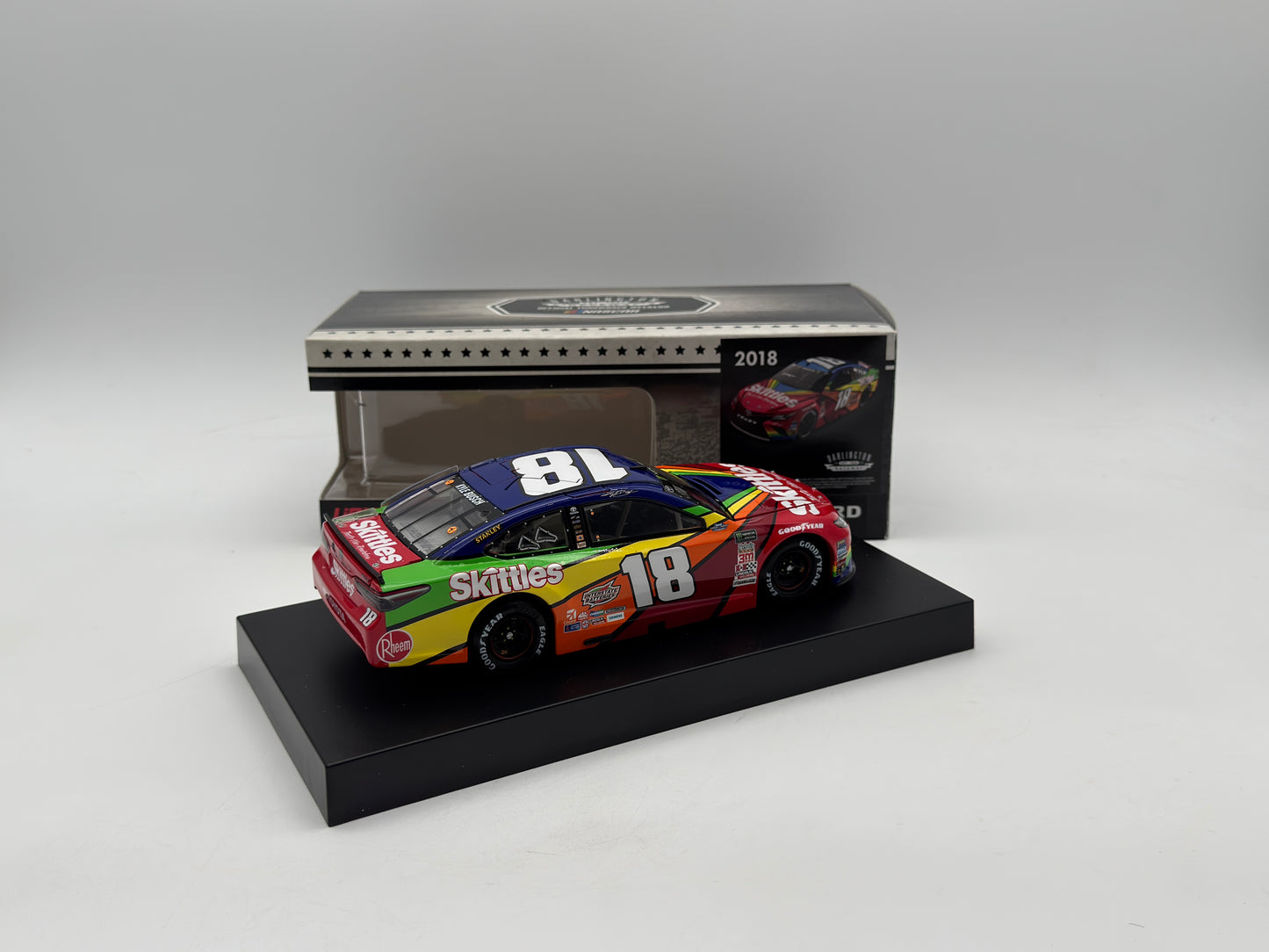 Item F618 - Kyle Busch #18 SKITTLES Darlington Throwback 2018 Camry