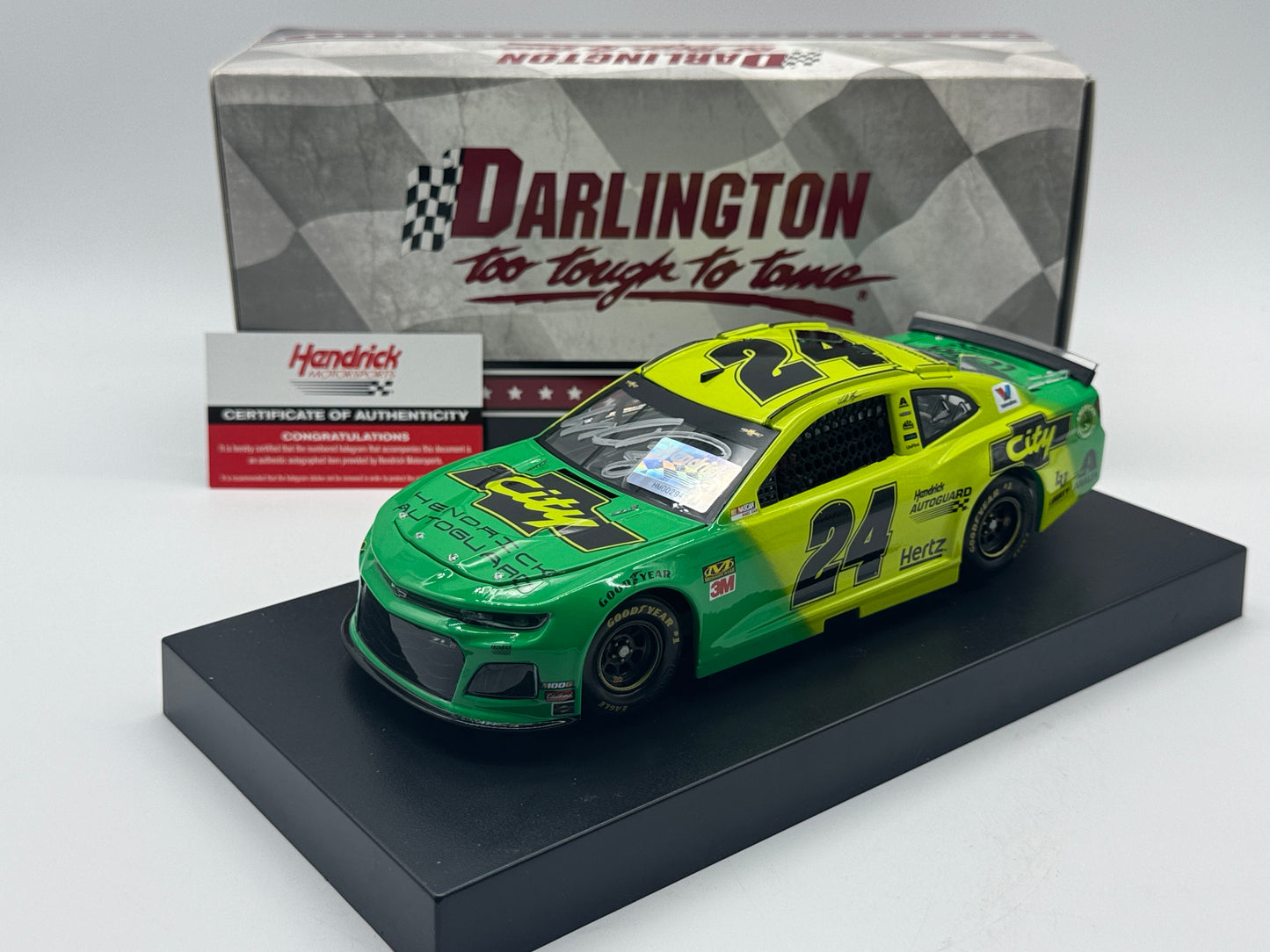 Item N487 - William Byron #24 Autoguard Darlington 2019 Camaro ZL1 Autographed