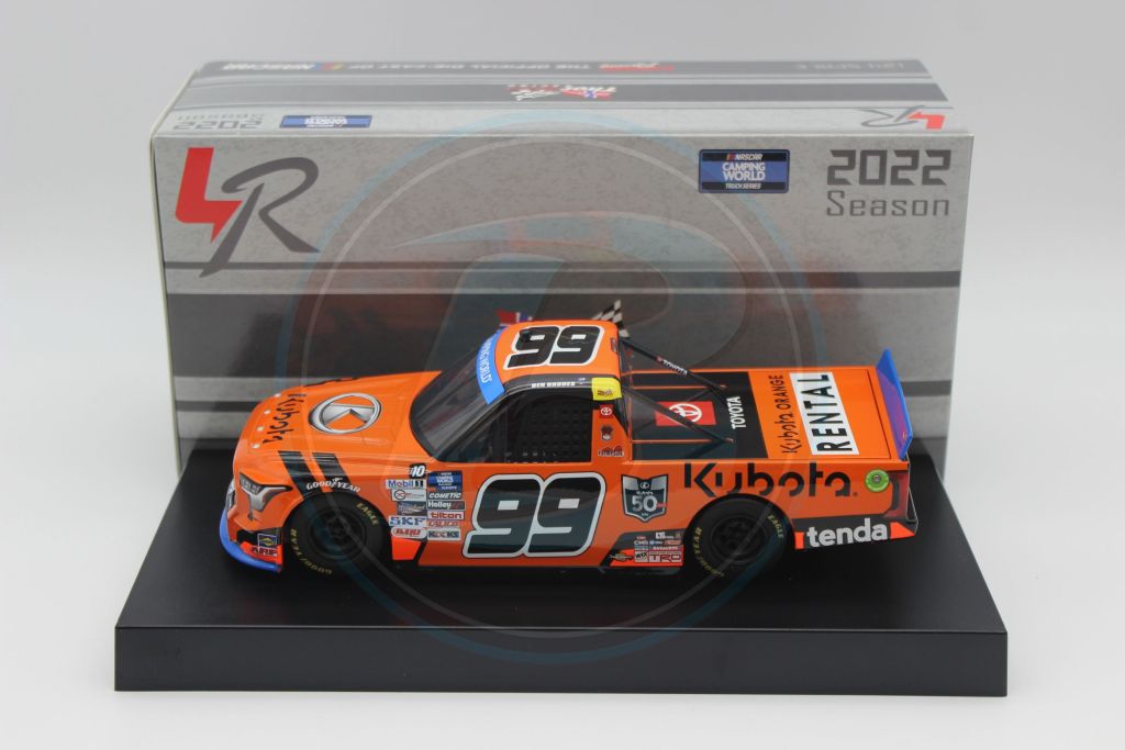 E - Item CL25-192 - Ben Rhodes 2022 Kubota 1:24 Nascar Diecast
