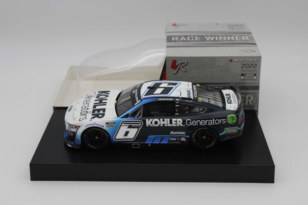 E - Item CL25-246 - Brad Keselowski 2022 Kohler Generators Duel 1 at Daytona 2/17 Race Win 1:24 Nascar Diecast