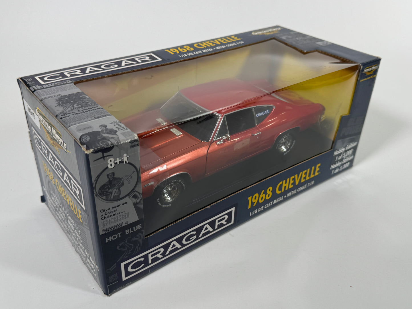 E - Item M018 - American Muscle Cragar 1968 Chevelle 1:18 Scale