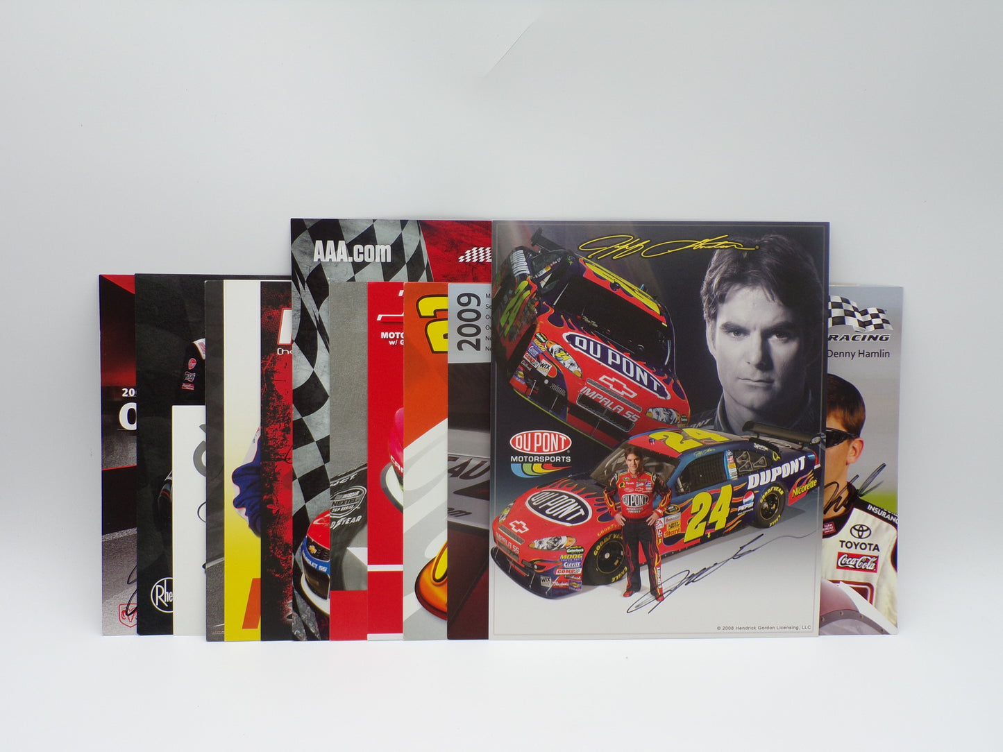 Item F210 -  Autographed Nascar Hero Cards Lot of 12