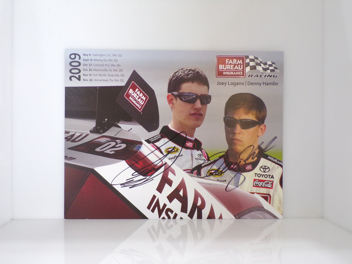Item F210 -  Autographed Nascar Hero Cards Lot of 12