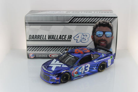 Item CL25-046 - Darrell "Bubba" Wallace 2020 Wide Technology 30th Anniversary 1:24 Color Chrome Nascar Diecast