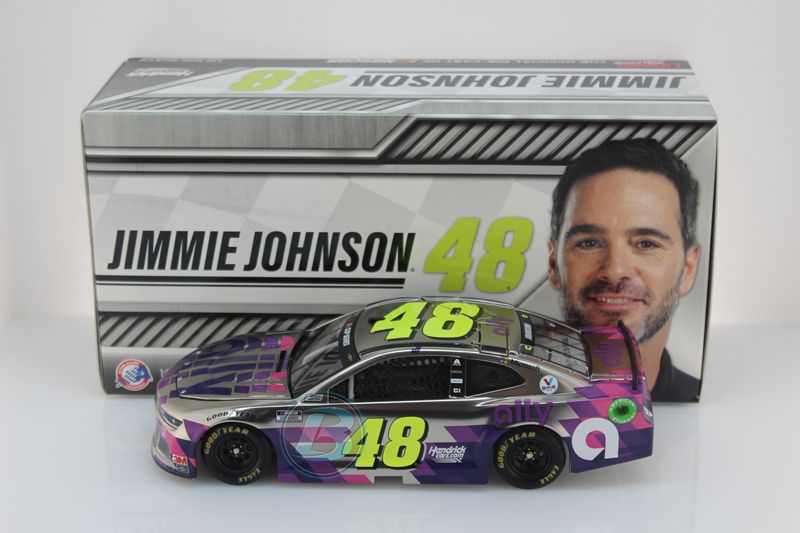 Item CL25-064 - Jimmie Johnson 2020 Ally White 1:24 Color Chrome Nascar Diecast