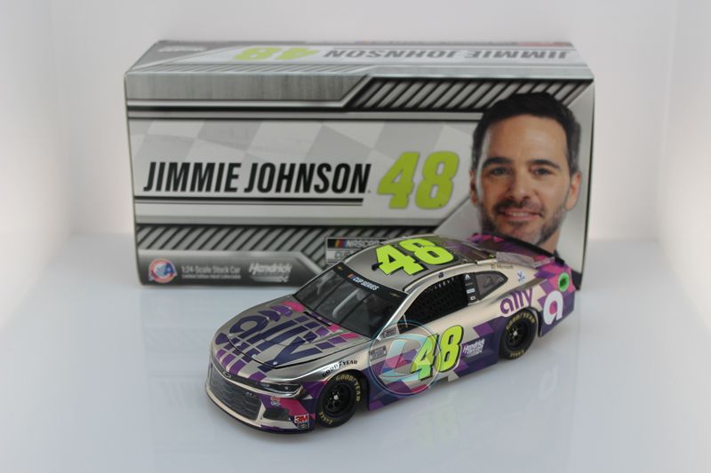 Item CL25-064 - Jimmie Johnson 2020 Ally White 1:24 Color Chrome Nascar Diecast