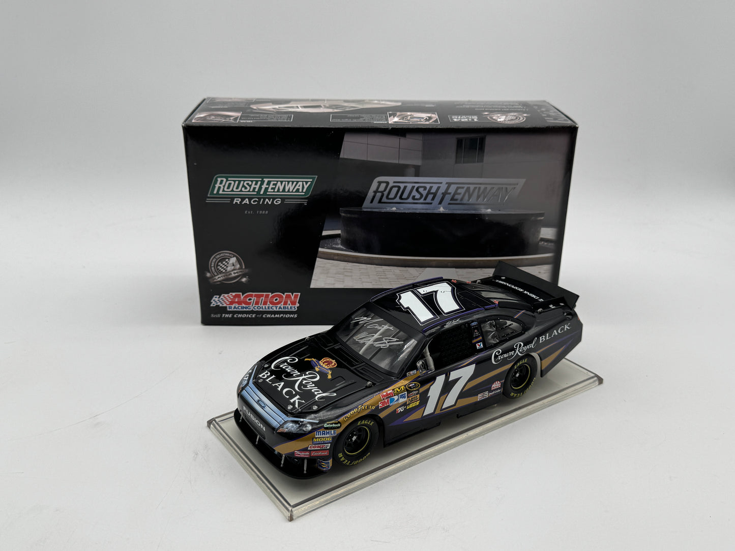 C - Item F858 - Matt Kenseth #17 Crown Black 2010 Fusion **Autographed**
