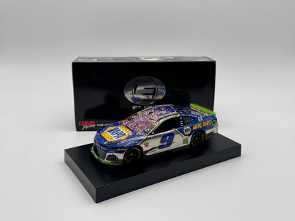 Item G627 - **Din 3** Chase Elliott #9 NAPA Auto Parts Charlotte Win 2019 Camaro ZL1 Elite Color Chrome **Autographed**