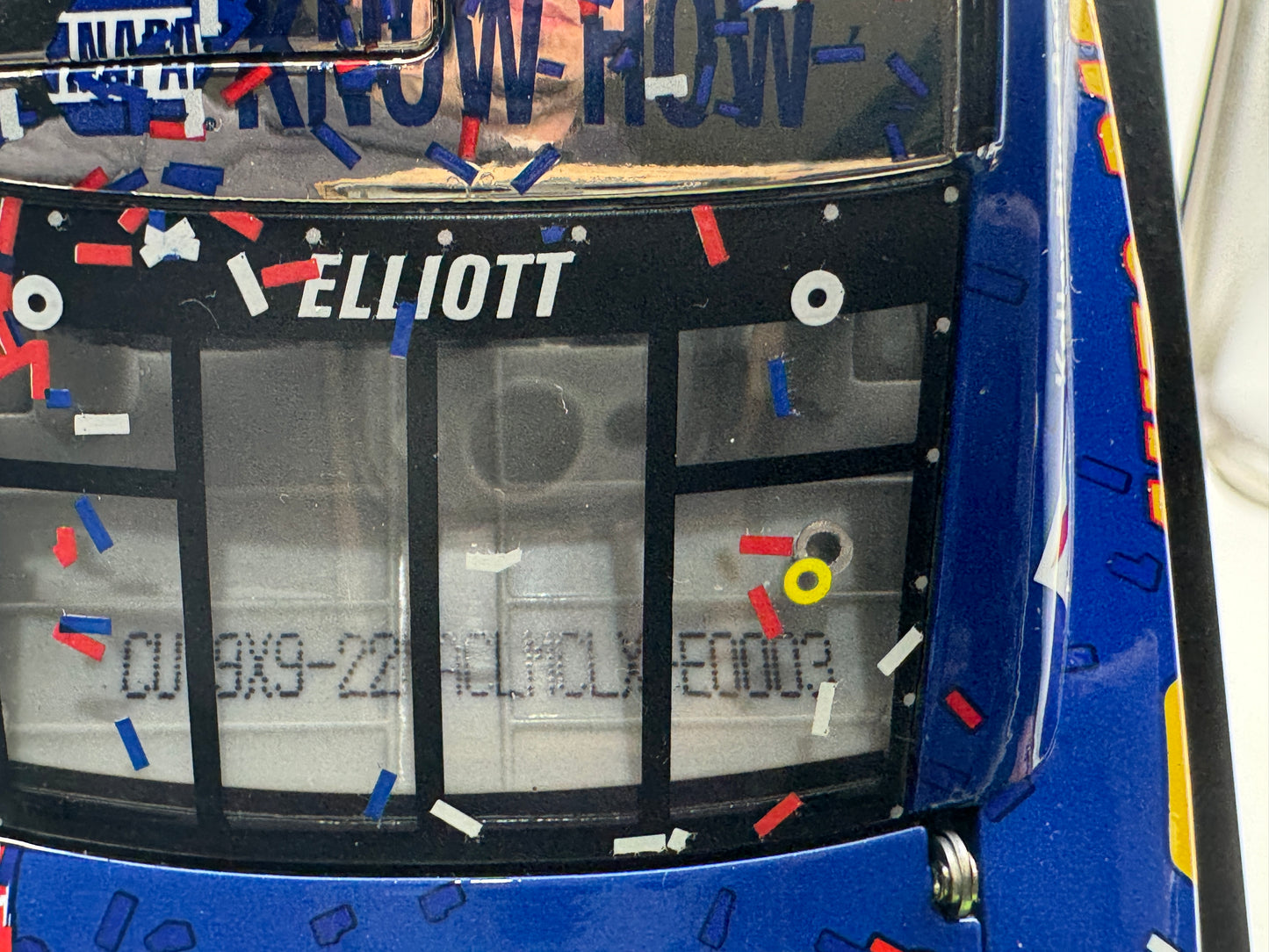Item G627 - **Din 3** Chase Elliott #9 NAPA Auto Parts Charlotte Win 2019 Camaro ZL1 Elite Color Chrome **Autographed**