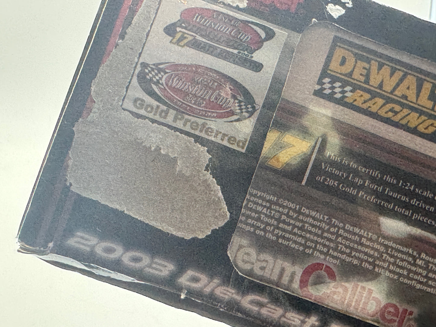 C - Item H368 - Matt Kenseth #17 2003 Gold Preferred Dewalt **dmg box**