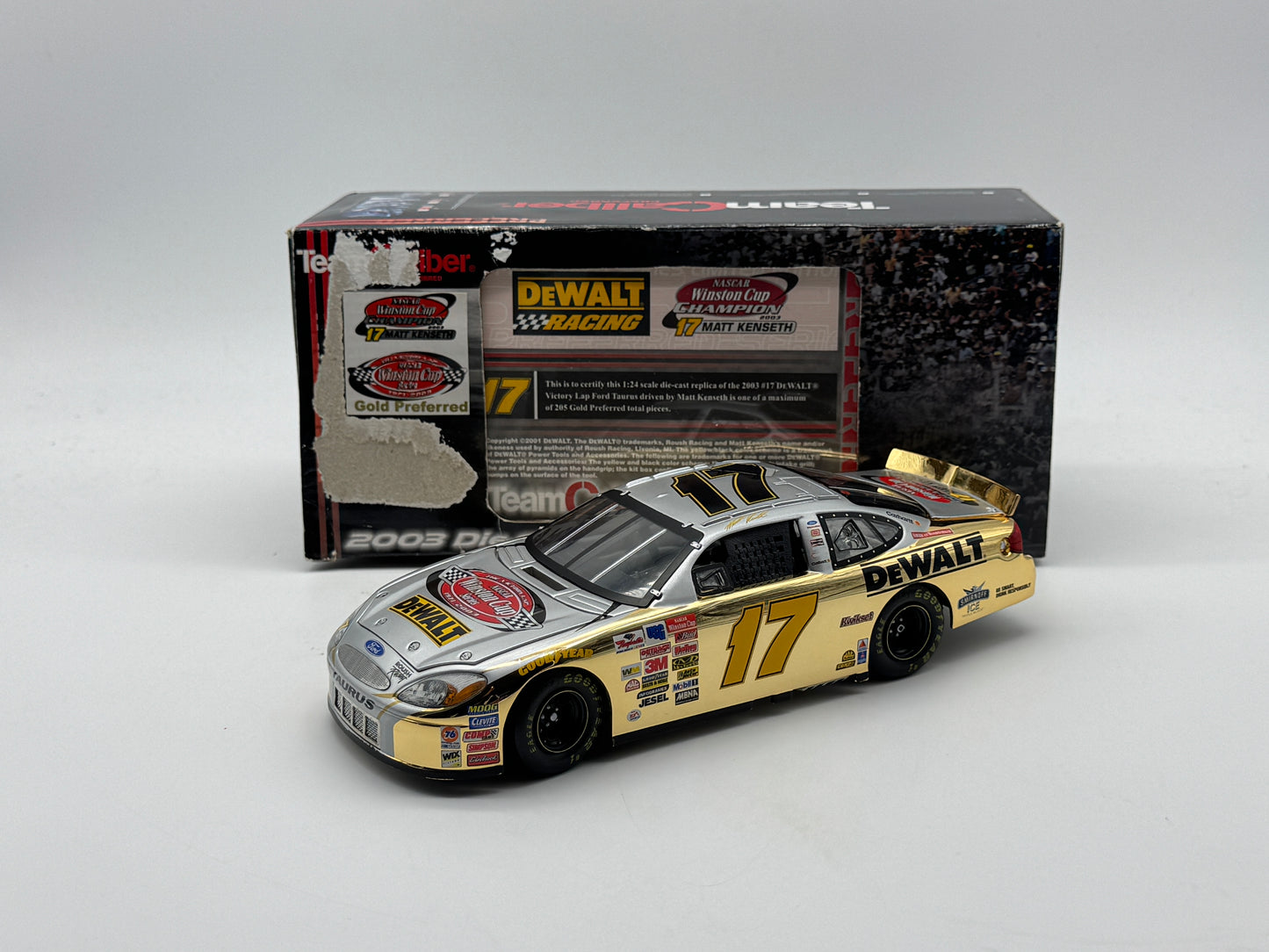 C - Item H368 - Matt Kenseth #17 2003 Gold Preferred Dewalt **dmg box**