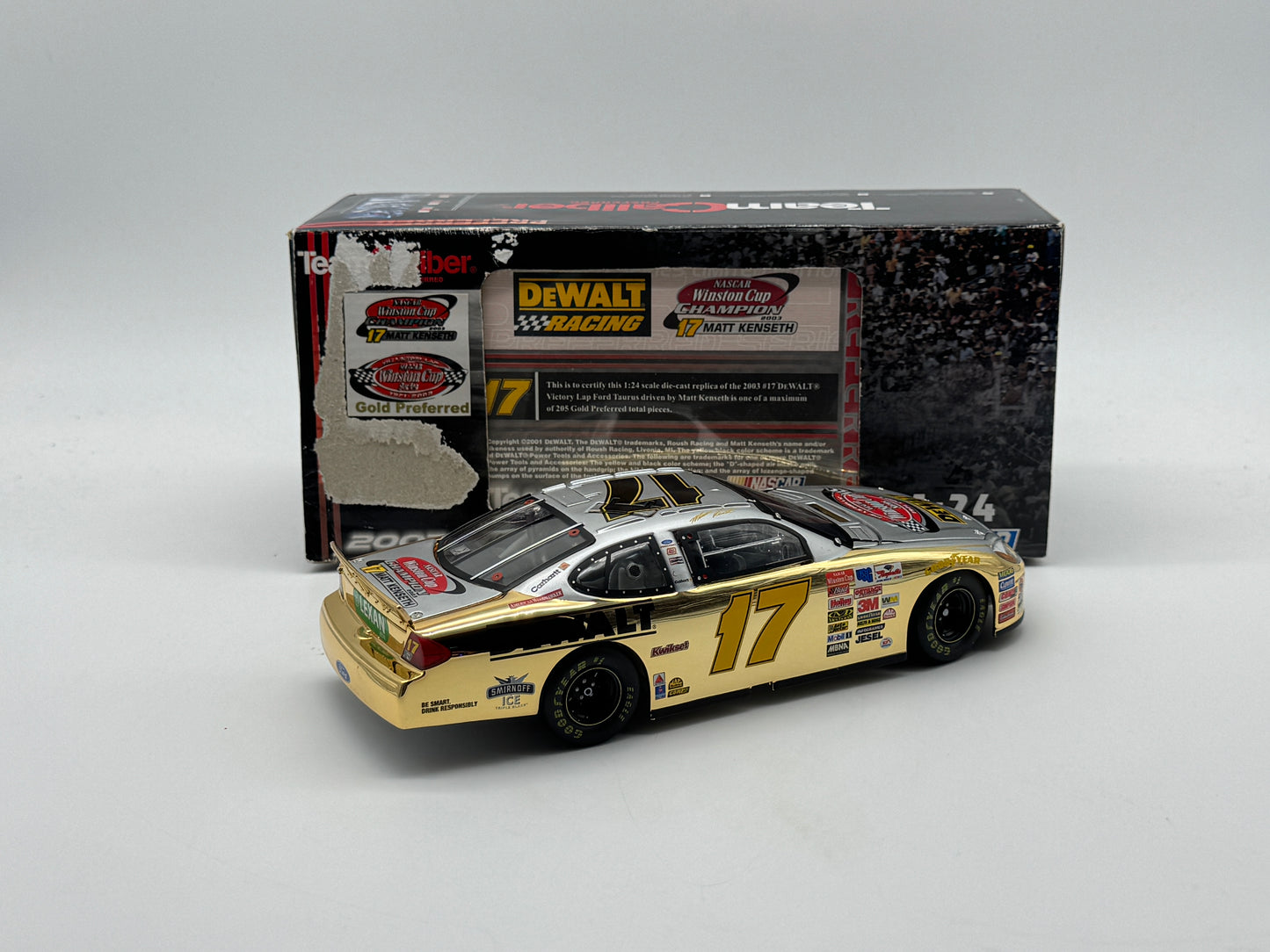 C - Item H368 - Matt Kenseth #17 2003 Gold Preferred Dewalt **dmg box**