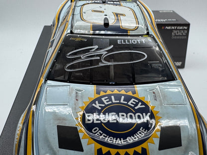 Item N349 - CHASE ELLIOTT #9 Kelley Blue Book Bristol Dirt Race Version 2022 Camaro ZL1 Elite Autographed