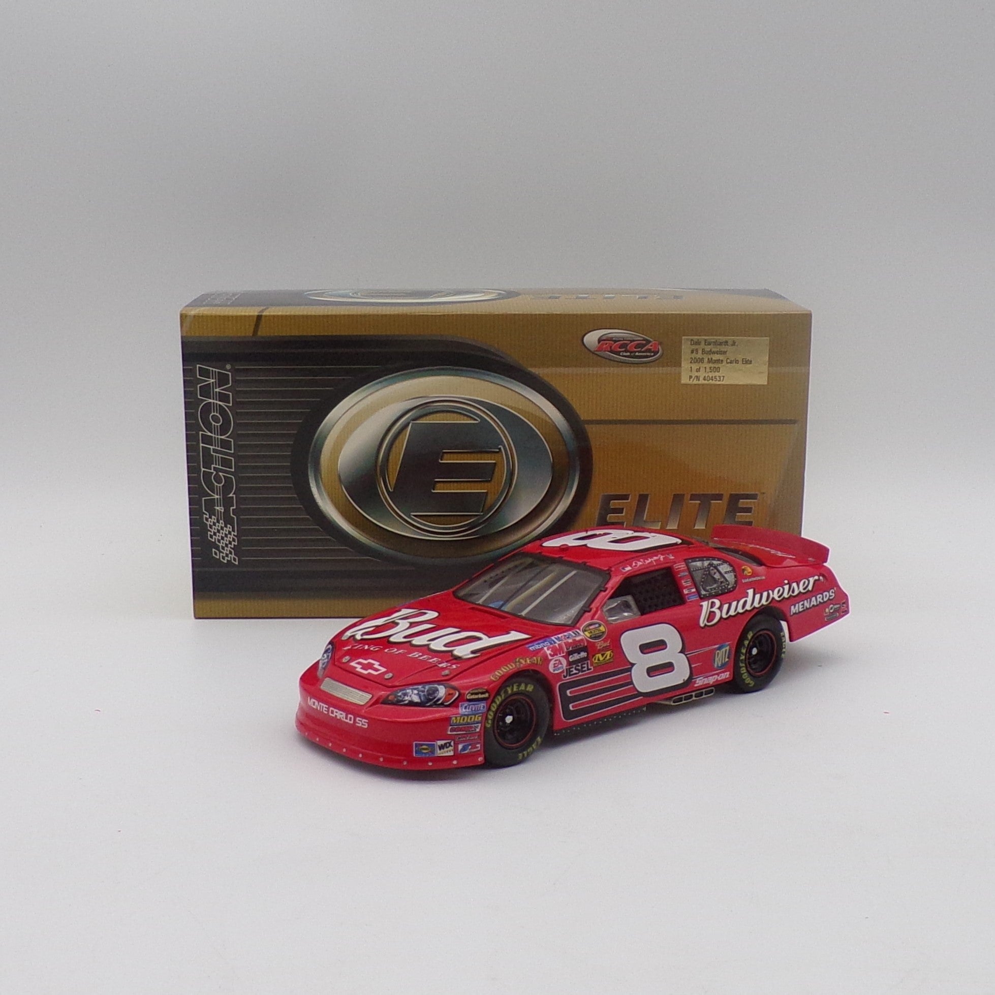 Item C801 - Dale Earnhardt Jr. 2006 Budweiser 1:24 Elite RCCA Diecast ...