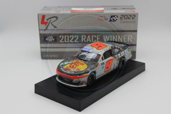 Item CL25-270 - Noah Gragson Autographed 2022 Bass Pro Shops / TrueTimber / Black Rifle Coffee Pocono 7/23 Race Win 1:24 Nascar Diecast