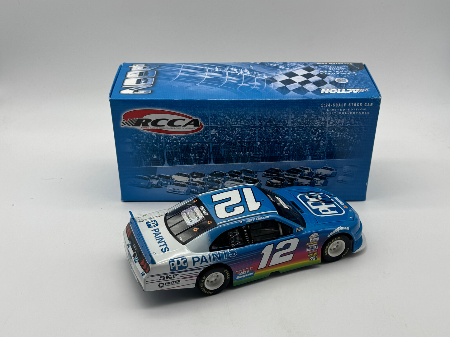 A - $$$$$ Item H653 -Joey Logano #12 2017 PPG Mustang Prototype **Autographed** **donor box** $$$$$