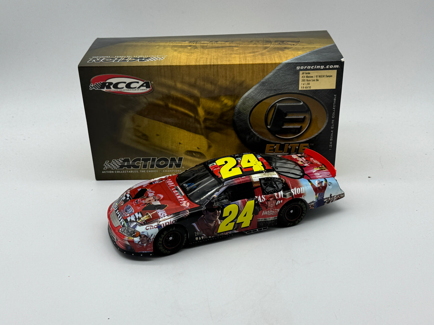 Item H197 - Jeff Gordon #24 Milestones/ 4X NASCAR Champion 2005 Monte Carlo Elite