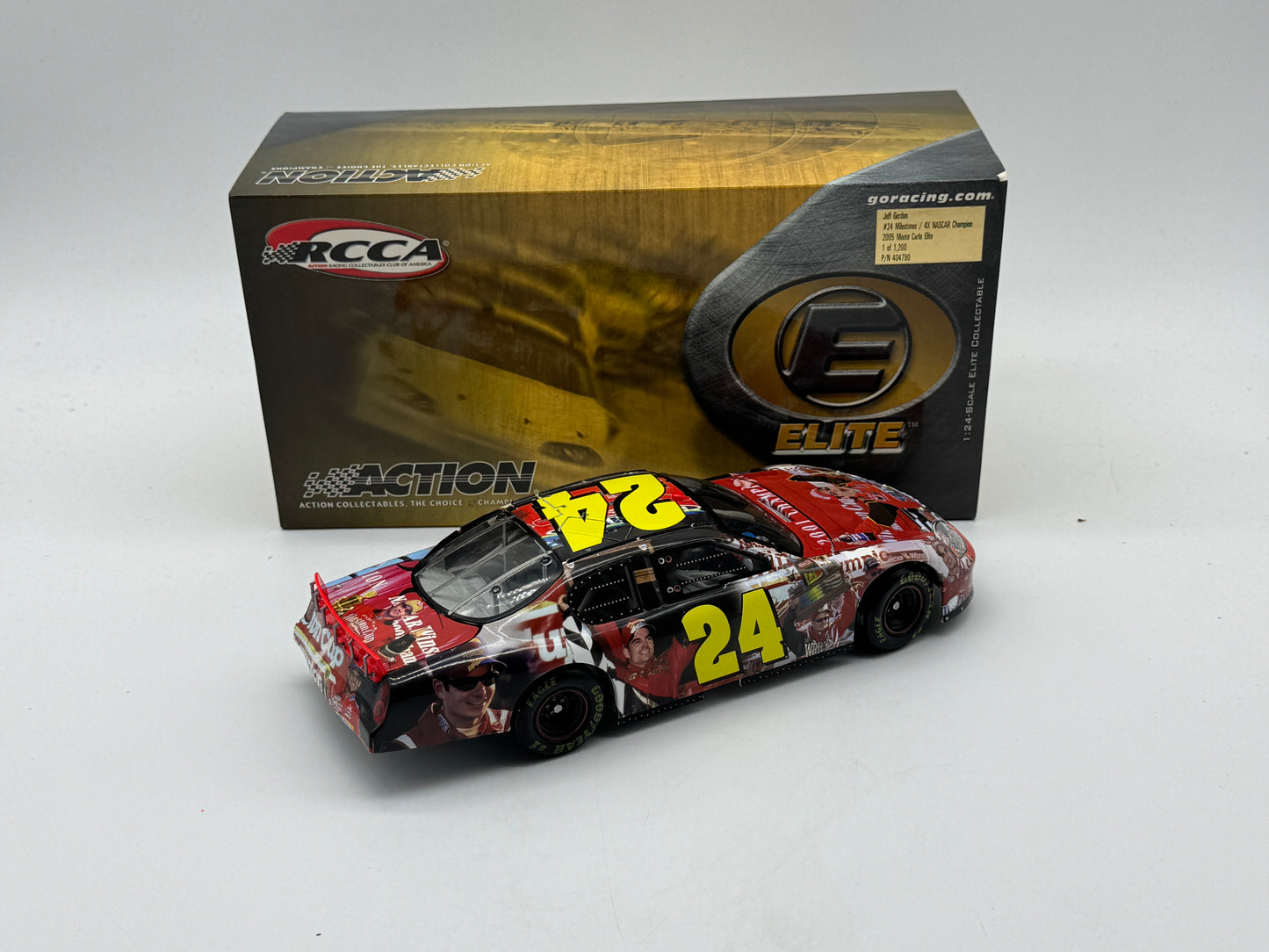 Item H197 - Jeff Gordon #24 Milestones/ 4X NASCAR Champion 2005 Monte Carlo Elite